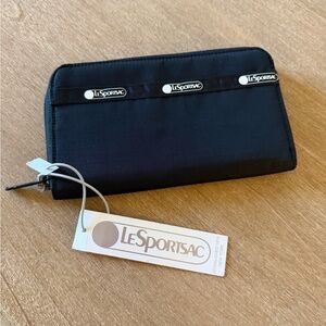 LeSportsac Black Wallet-NEW with tags